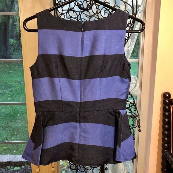 BANANA REPUBLIC PEPLUM FLARE SLEEVELESS TOP 0 NWT - Picture 3 of 16